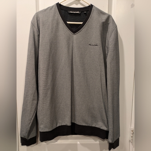 Travis Mathew Other - TravisMathew Men’s Golf V-Neck Pullover Gray Size L + Topgolf Hat NWT Bundle